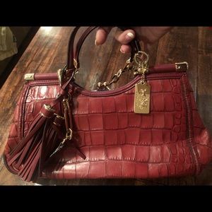Coach purse burgundy